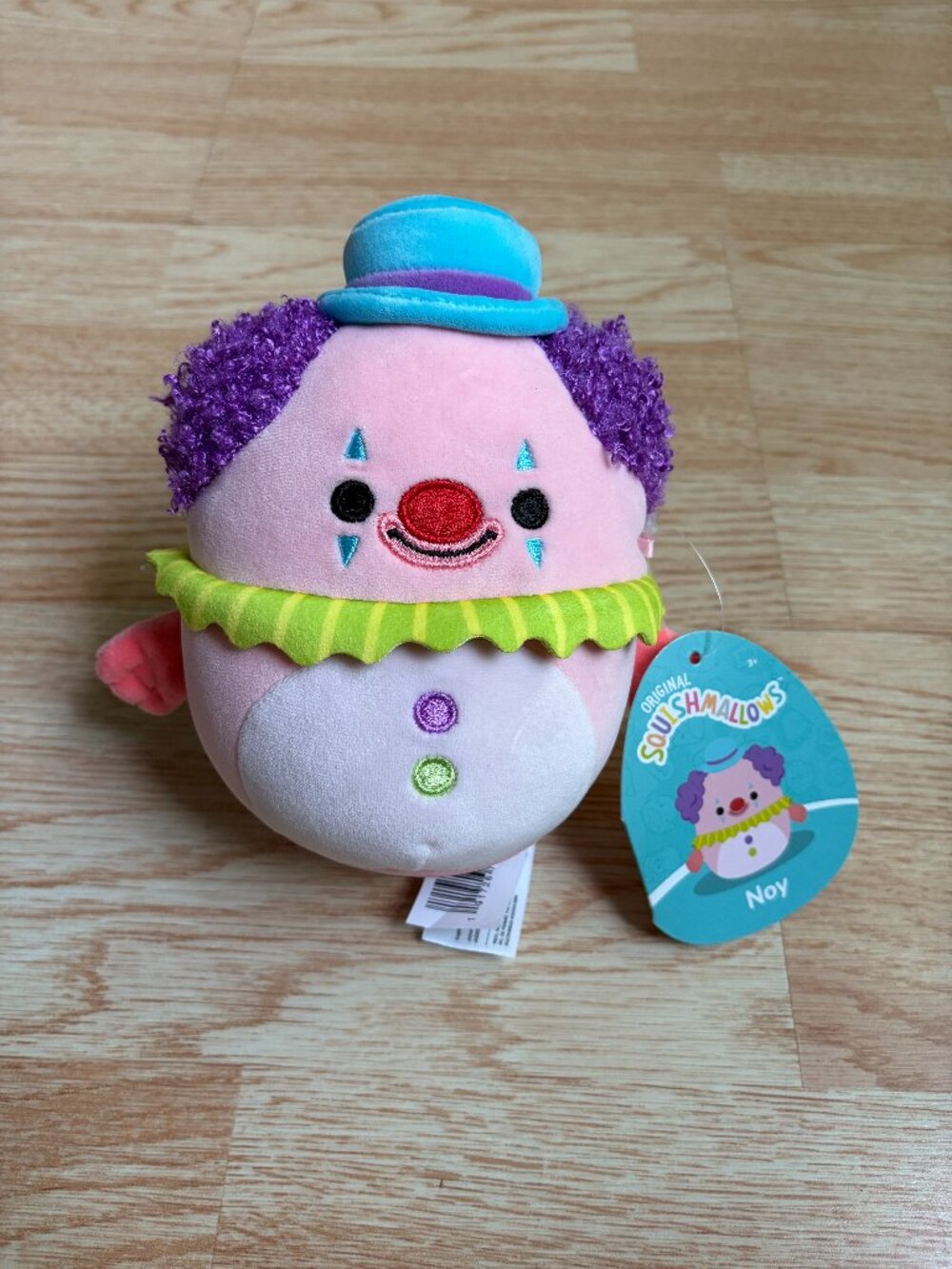 Squishmallows Noy the Blobfish Clown 5" 2024 NWT